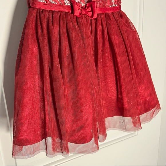 Jona Mitchell Burgundy and Ivory Lace Dress - Flower Girl, Wedding, Birthday - Picture 3 of 3